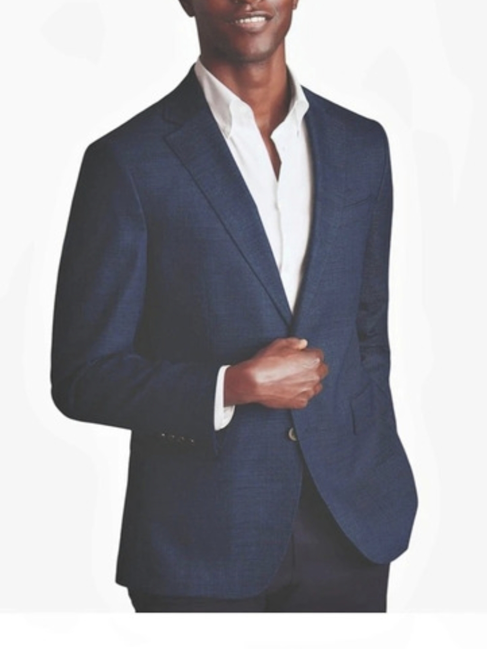 Charles Tyrwhitt Steel Blue Propper Blazer Slim Fit Jacket Merino Wool - 38R